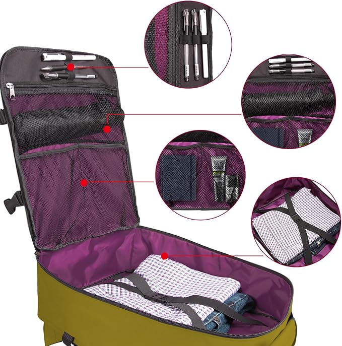 Travel Backpack 21L Minimalist Casual Small Carry-on Daypack 15-inch Laptop Notebook, Overnight Weekender Dark Yellow Mustard