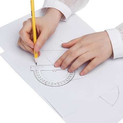 Mr. Pen- Small Protractor, 4 Inch Protractor, Pack of 3, Protractor Ruler, Drafting Tools, Protractor for Kids, Protractors Classroom Set, Protractor, Protactor 4 Inch, Math Geometry, School Supplie