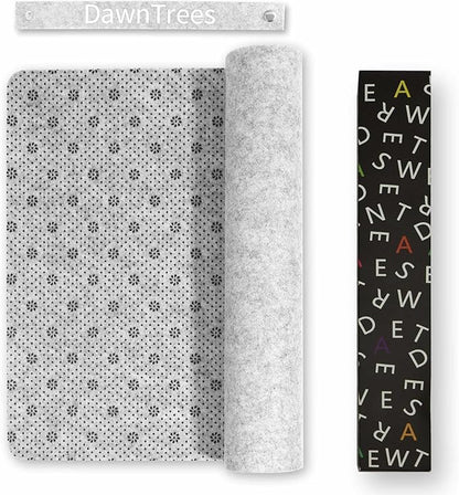 Large Felt Desk Mat,47.2"x 23.6",Non-Slip Desk Pad for Office and Home,120x60cm Full Table Mouse Pad,Keyboard Mats for Desk,Desktop Protection(Light Gray)