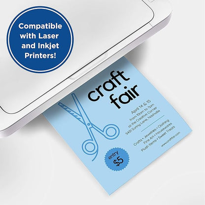 Printworks Pastel Cardstock, 67 lb, 4 Assorted Pastel Colors, FSC Certified, Perfect for School and Craft Projects, 50 Sheets, 8.5” x 11” (00684)