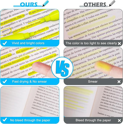 Duchong 30 Yellow Highlighters, Chisel Tip Dry-Quickly Highlighter Markers, Highlighter Bright Colors for Adult Kids, Office Classroom Must Have, School Supplies for Teachers