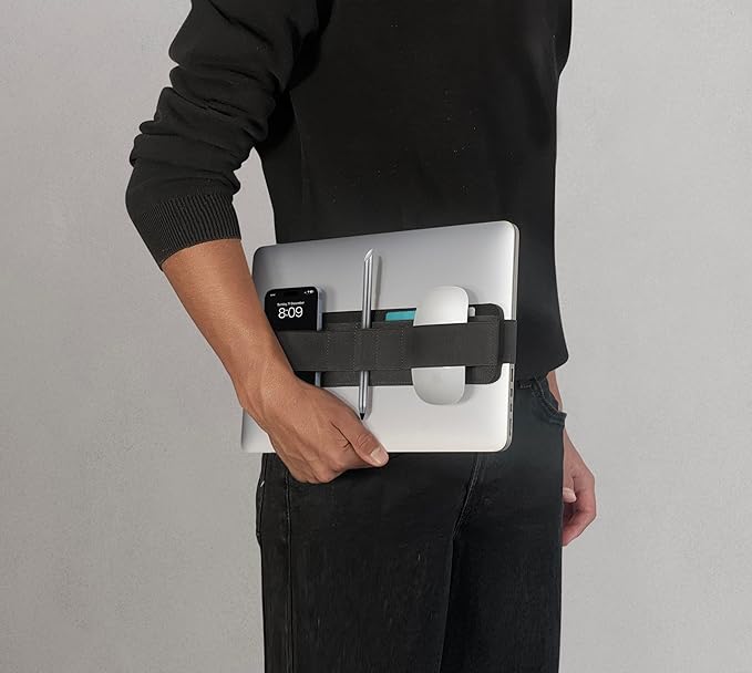 Beblau Slim PRO Portable Tech Organizer – Attachable Laptop & Notebook Accessory | Fits 13"-17" | Backpack & Desk Organizer | Office, Home, & School | Work-from-Home | Christmas Gift