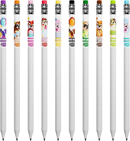 Party Smencils - Patented Gourmet Scented Graphite HB #2 Pencils made from Recycled Newspapers, 10 Count, Gifts for Kids, School Supplies