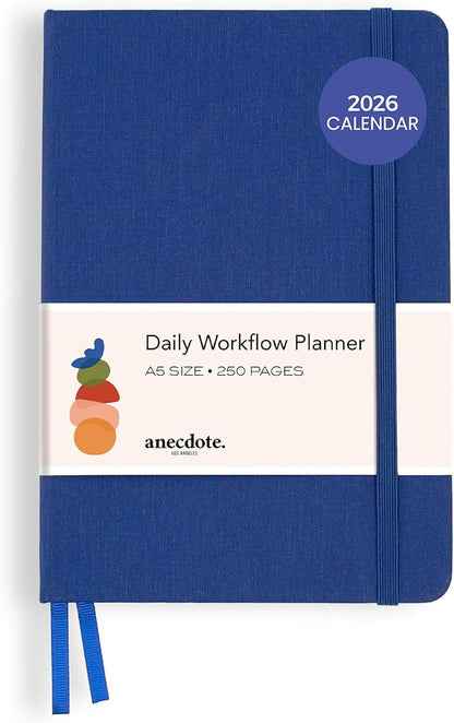 Anecdote 2026 Planner: A Monthly, Weekly & Daily Planner 2026 for Planning Your Success - A5 Size Hardcover Start Anytime and Achieve your Goals - Royal Blue