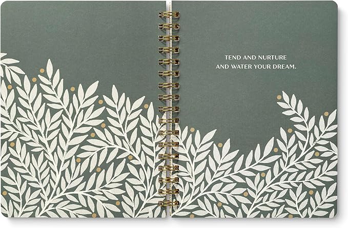Compendium Spiral Notebook – Good Things Are Always Beginning – A Designer Spiral Notebook with 192 Lined Pages, College Ruled, 7.5”W x 9.25”H