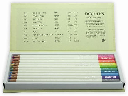 Tombow 51525 Irojiten Colored Pencil Dictionary Set, Rainforest, Set of 30. Beautifully Crafted Wax-Based Colored Pencils with Enamel Finish