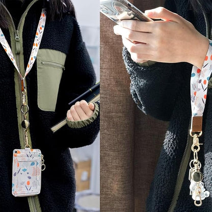 2 Pack Retractable ID Badge Holder with Carabiner Belt Clip Key Ring, Metal Badge Reel with Retractable Cord, Retractable Keychian for Women Nurse,Teacher,Student (Gold,Rose Gold)