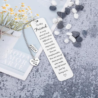 Best Friend Gifts for Women Bookmark Gifts for Friendship Christamas Stocking Stuffers for Friends Valentine's Day Gifts Galentine’s Day for Best Friend Female Birthday Graduation Gifts for Women