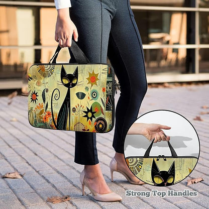 Universal Tablet Laptop Sleeve Case 10 inch, Graffiti Cat Slim Carrying Case Durable Handbag Travel Laptop Bag for 7 to 10-inch Laptops/Notebook/Kids Tablet/ipad/eBook Readers