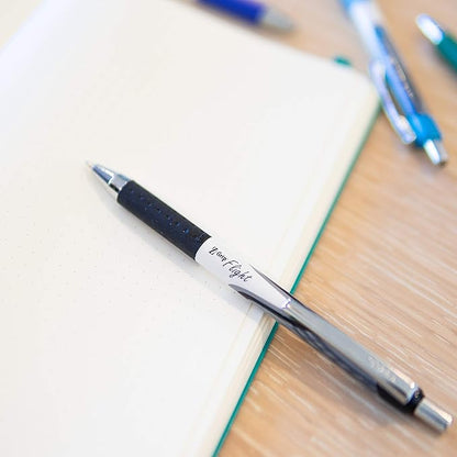 Zebra Pen Z-Grip Flight Retractable Ballpoint Pen, Bold Point, 1.2mm, Black Ink, 18-Pack (21118)