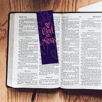 Children and Youth Bookmark, God is Love, 1 John 4:8, Pack of 25, Handouts for Classroom, Sunday School, and Bible Study