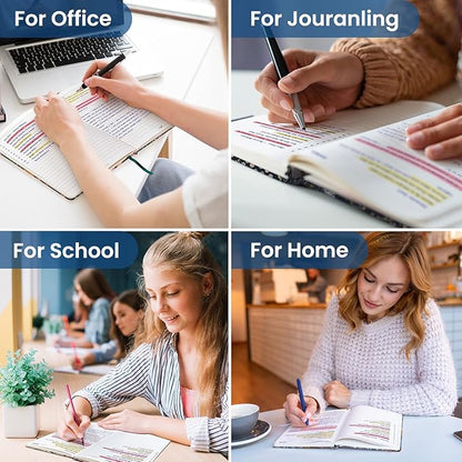 Lined Journal Notebook for Women & Men, Hardcover Leather Journal for writing, A5 College Ruled Notebook for Work & Note Taking, Perfect for Office School Home Supplies, 160 Pages, Watercolor Petal