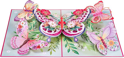 Paper Love 3D Pop Up Card, Jumbo Displayable Art, Gift for Birthday, Wedding, Anniversary, Mothers Day, Get Well, All Occasion - 10" x 14" Cover - Includes Envelope and Note Card