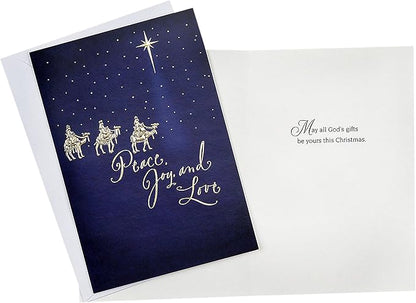 Hallmark Image Arts Religious Boxed Christmas Cards Assortment (4 Designs, 24 Christmas Cards with Envelopes)