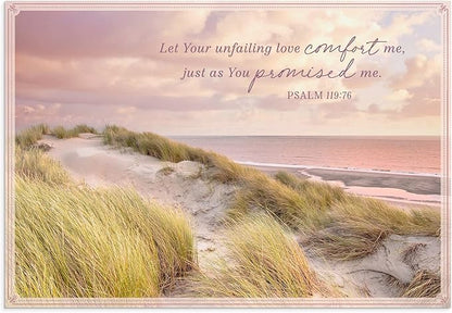 DaySpring - Sympathy - Blessed are Those Who Mourn - 4 Nature Landscape Design Assortment with Scripture - 12 Sympathy Boxed Cards & Envelopes (U0060)