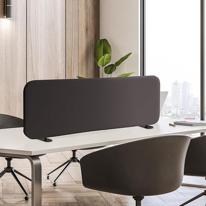Desk Divider, Portable Desktop Privacy Panels Partition for Study, Home Office, Workplace, Students, Free Standing, Anti-Scratch, 48"x18", Iron