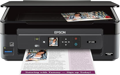 Epson Expression Home XP-340 Wireless Color Photo Printer with Scanner and Copier, Amazon Dash Replenishment Ready