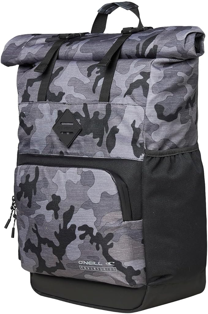 O'NEILL Mens Strike Trvlr 28L Backpack, Black Camo