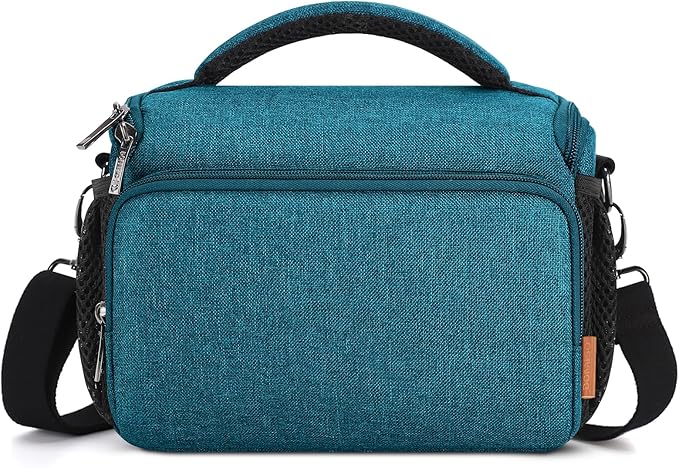 DOMISO Camera Bag Case Waterproof Anti-shock Shoulder Bag, Teal