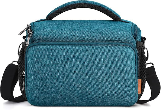 DOMISO Camera Bag Case Waterproof Anti-shock Shoulder Bag, Teal