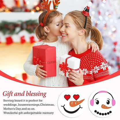 48Pcs Christmas Snowman Face Sticky Notes Cute Snowman Expression Memo Notes Self-Adhesive Winter Memo Notes for Christmas Winter School Office Home Supplies Student Teacher Present 12 Styles