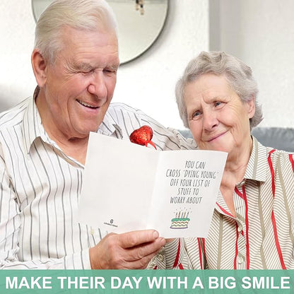 Funny Birthday Cards For Women or Men, Happy Birthday Card, Gift Card Birthday for Her or Him, Sister Brother, Wife Husband, Humorous Birthday Decorations, Idea Birthday Gifts for Best Friend