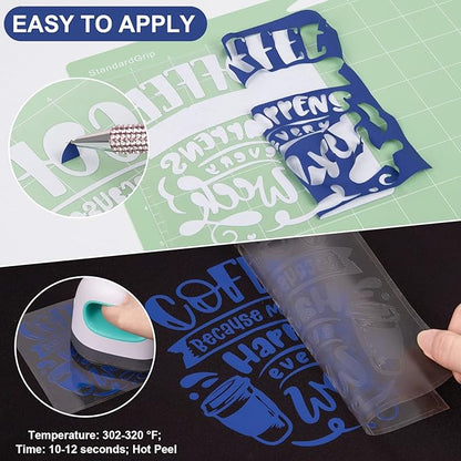 VINYL FROG Heat Transfer Vinyl Roll HTV Vinyl - 12"x5ft Royal Blue Iron on Vinyl for T-Shirts, Heat Press Vinyl for DIY Craft Designs (Royal Blue)