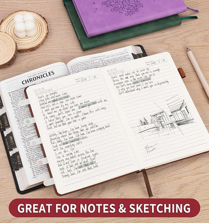 Lined Journal Notebook for Women Men, A5 Hardcover Leather Journals for Writing, 200 Pages Thick Paper, Daily Journal Notebook for Work, School, Note Taking, Business, Travel, College Ruled