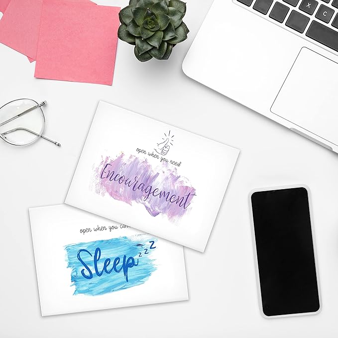 12 Open When Envelopes, Colorful Envelope, Leaving Home Gift, Gift for college students long distance friends-XF-002