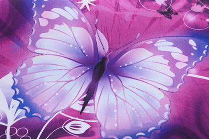 13.3-Inch to 14-Inch Laptop Sleeve Case Neoprene Carrying Bag with Hidden Handles for MacBook/Notebook/Ultrabook/Chromebooks (Pink Butterfly)