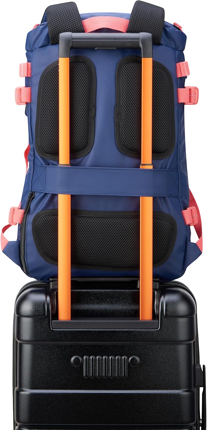 Jeep JS013C Cylindrical Travel Backpack, Navy, 17" Laptop