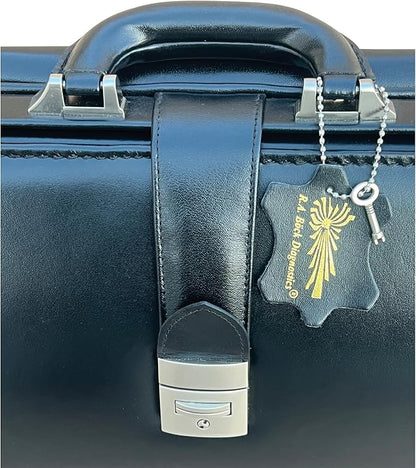 RA Bock Fine Leather Doctor Bag - Medium - Black