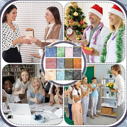 Yinder 24 Pcs Inspirational Sticky Notes with Lines Cute Motivational Sticky Notes Pad Employee Appreciation Gifts Bulk for Teacher Nurse Coworkers Office Supplies 3 x 3''(Marble Color,Appreciation)