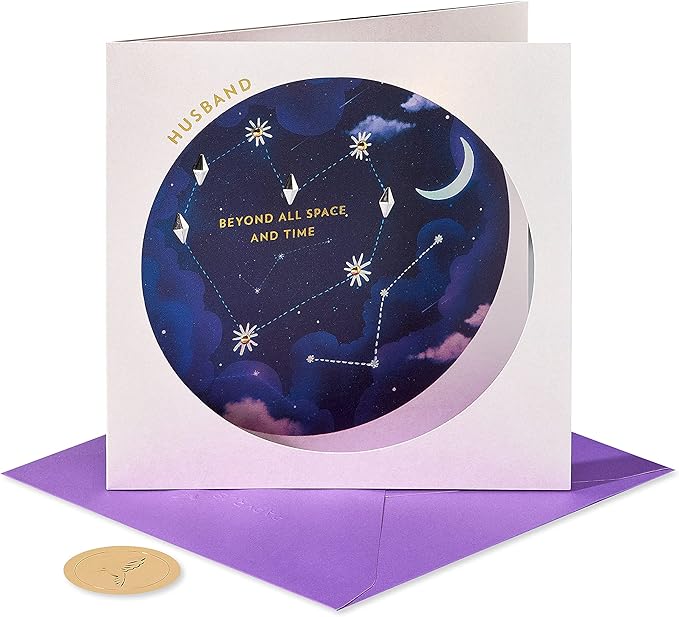 Papyrus Birthday Card for Husband (Space and Time)