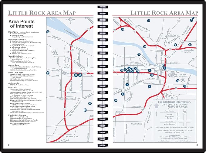 2025 Datebook & City Themed Planner – Resource Guide with Daily, Weekly & Monthly Views – 3-Year Reference Calendar - Multi-Purpose Travel Notebook Guide & Adventure Diary (Little Rock '25)