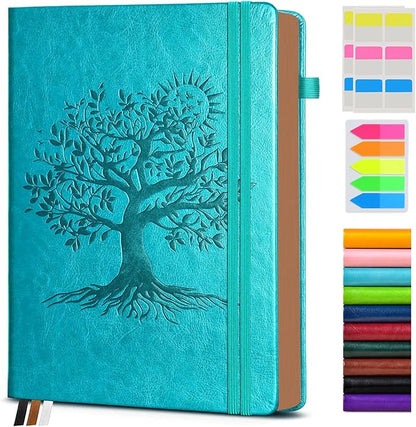 Vintage Leather Journal with 300 Numbered Pages,A4 Lined Journal for Men Women,Daily Journals for Writing,College Ruled Notebook for Work,School,Note taking,Travel Diary,Large (8.5" X 11.3")