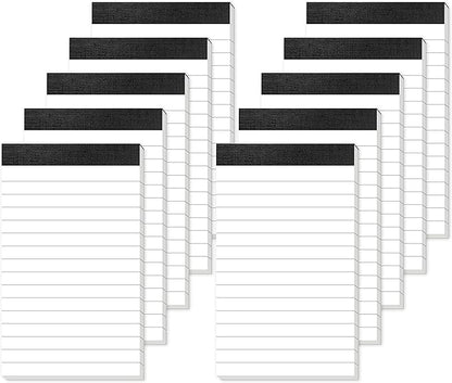 10 Pack Small Note Pads 3x5 Lined Writing Pads Mini Notepads Small Pads of Paper 3x5 With 30 Sheets per Notepad 80Gsm Paper Pads Mini Legal Pads 3x5 Inch Pocket Notebook for Taking Notes and Reminders