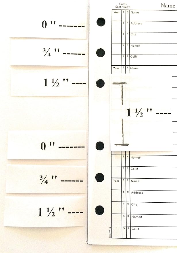 4 3/4 x 6 Inch Address Book Refill Unique Smaller Not Common Size fits older Hallmark and other Brands Please Measure Your Page Size Before Ordering