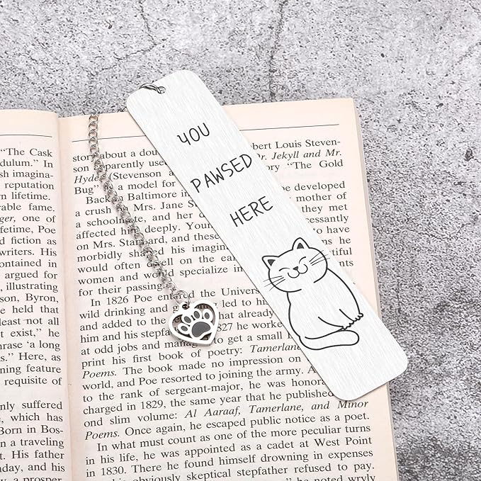 Cat Bookmark Gifts for Women Men Funny Bookmark for Reading Women Cute Book Lovers Gifts Cat Lover Gifts for Women Girls Christmas Stocking Stuffers for Women Men Readers Birthday Valentines Day Gift