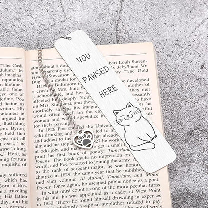 Cat Bookmark Gifts for Women Men Funny Bookmark for Reading Women Cute Book Lovers Gifts Cat Lover Gifts for Women Girls Christmas Stocking Stuffers for Women Men Readers Birthday Valentines Day Gift