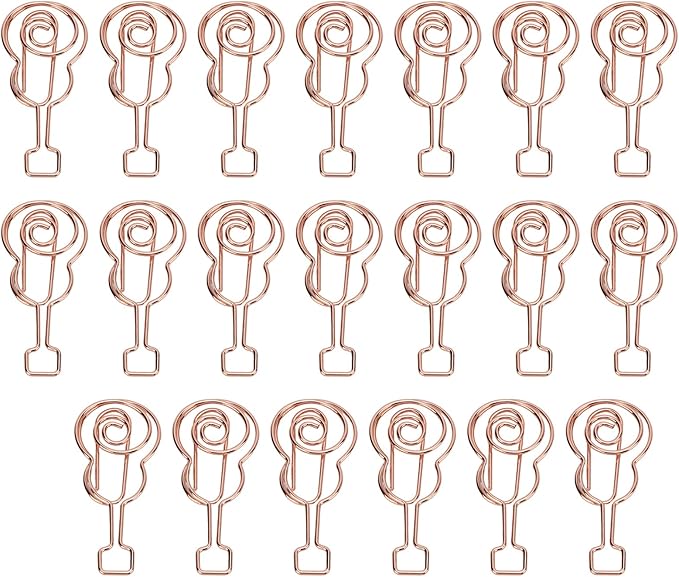 Shaped Paper Clips, Cute Guitar Shaped Paper Clips Notebook Metal Material for