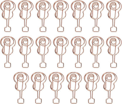 Shaped Paper Clips, Cute Guitar Shaped Paper Clips Notebook Metal Material for