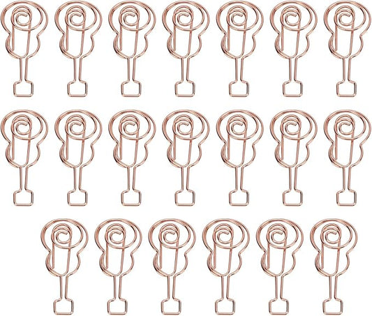 Shaped Paper Clips, Cute Guitar Shaped Paper Clips Notebook Metal Material for