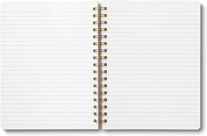 Compendium Spiral Notebook - The map to where she’s going is written on her heart. — A Designer Spiral Notebook with 192 Lined Pages, College Ruled, 7.5”W x 9.25”H