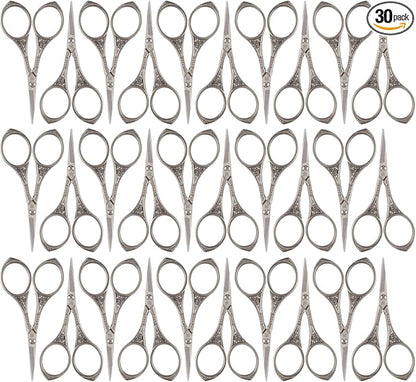 JubileeYarn Sun Motif Embroidery Scissors - Nickel - 30 Scissors