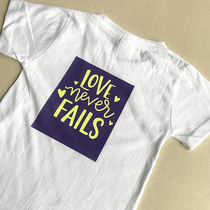 VINYL FROG Heat Transfer Vinyl Roll HTV Vinyl - 12"x5ft Neon Yellow Iron on Vinyl for T-Shirts, Heat Press Vinyl for DIY Craft Designs (Neon Yellow)