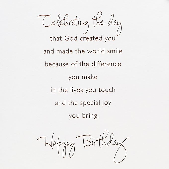 American Greetings Religious Birthday Card (A Gentle Soul)