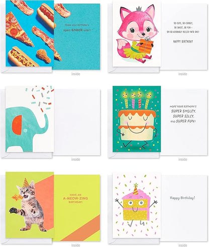 American Greetings Deluxe Kids Birthday Card Assortment, Bright and Cheerful Designs (40-Count)