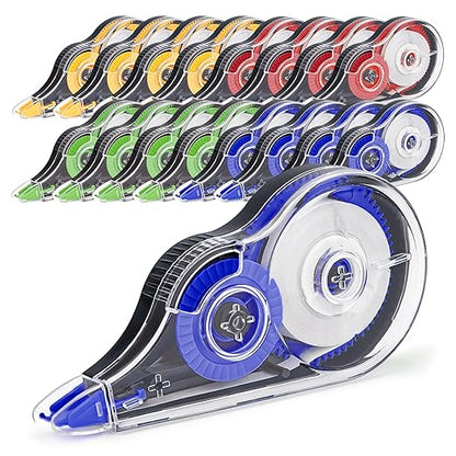 16 Pcs 39.4 Ft Colorful Correction Tape, Tear-Resistant White Correct Bulk, White Mistake Out for Instant Corrections, School, Office, Note Taking