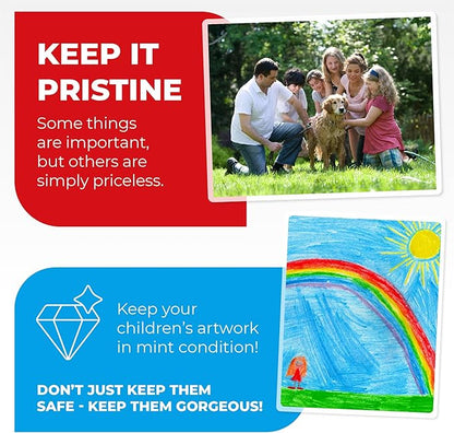 3MIL Thermal Laminating Sheets (100 Count) 9x11.5 inch, Dry-Erase Friendly Laminating Pouces, Compatible with Laminators Crystal Clear Laminated Finish